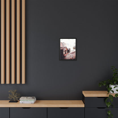 Framed Canvas Art Print, Rustic Home Decor, Farmhouse Wall Art, Cozy Living Room Decoration, Nature Landscape Artwork