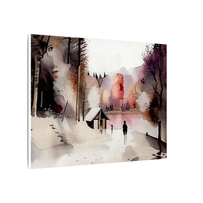 Serene Landscape Canvas Art Print, Home Decor, Wall Art, Nature Decor, Gift for Art Lovers, Minimalist Design