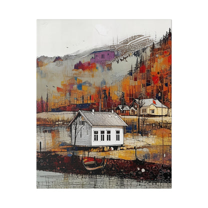 Artistic Canvas Wall Decor, Cozy Home Vibes, Gift for Art Lovers, Rustic Wall Art, Fall Decor, Perfect for Living Room