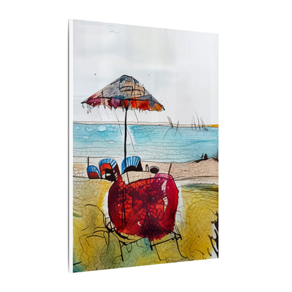 Beach Vibes Canvas Wall Art, Coastal Decor, Summer Artwork, Beach House Style, Home Decoration