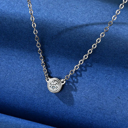 3mm Moissanite Jewelry Set 925 Sterling Silver Necklace Bracelet Stud Earrings
