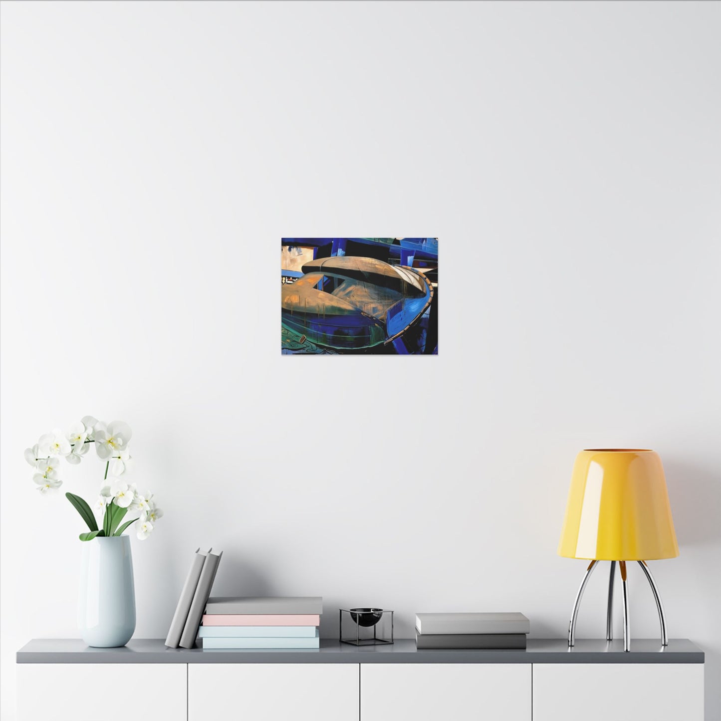 Artistic Canvas Wall Decor, Modern Abstract Art Print, Nautical Decor, Unique Home Decoration, Gift for Art Lovers