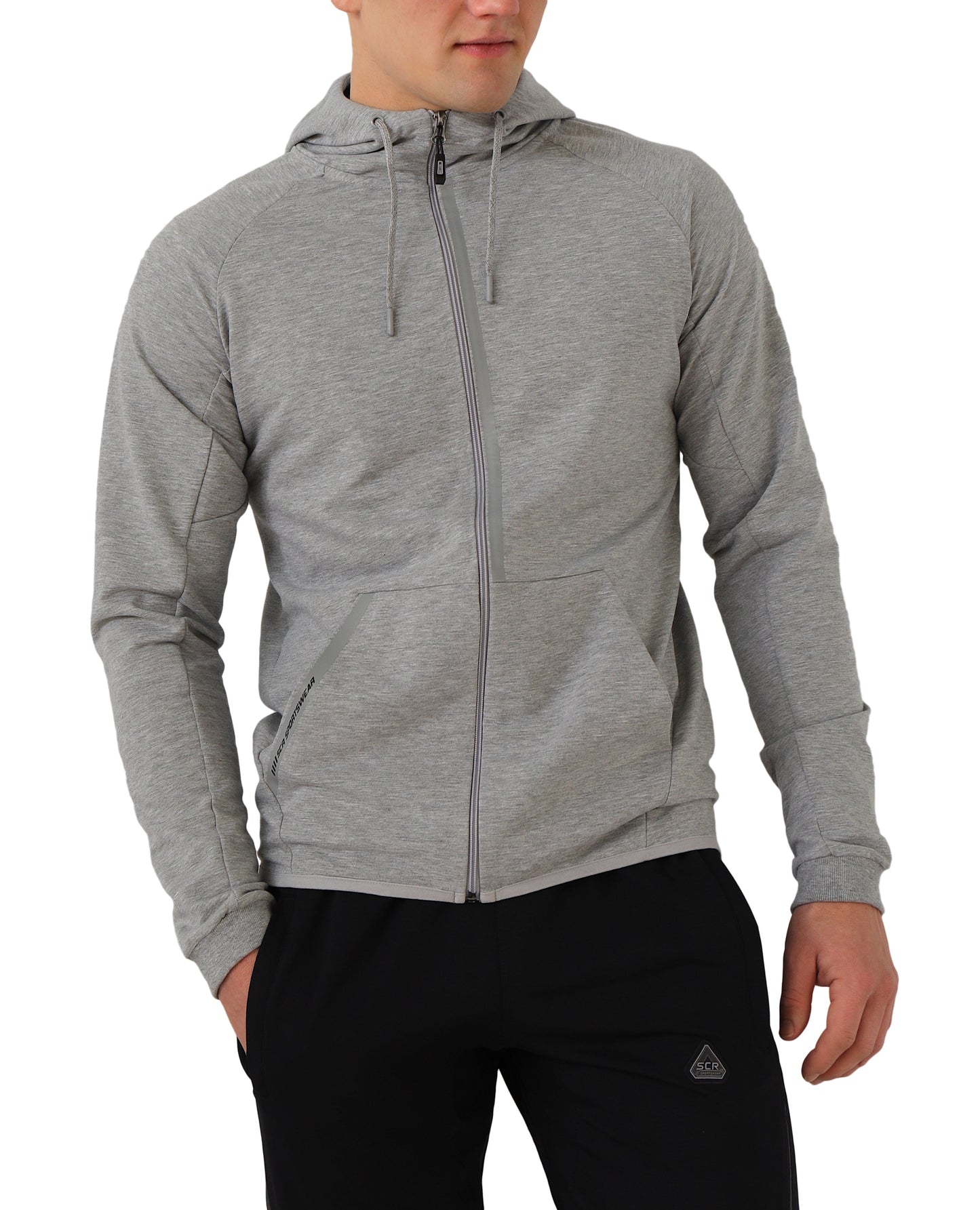 All-Day Comfort Hooded Sweatshirt Slim Fit Light Grey Heather