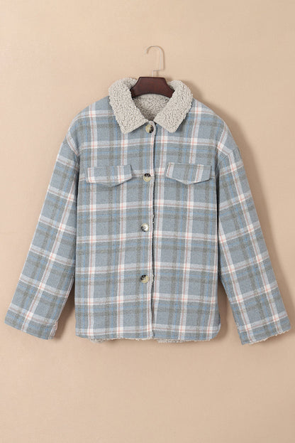 Madison Cuffs Patchwork Plaid Shirt