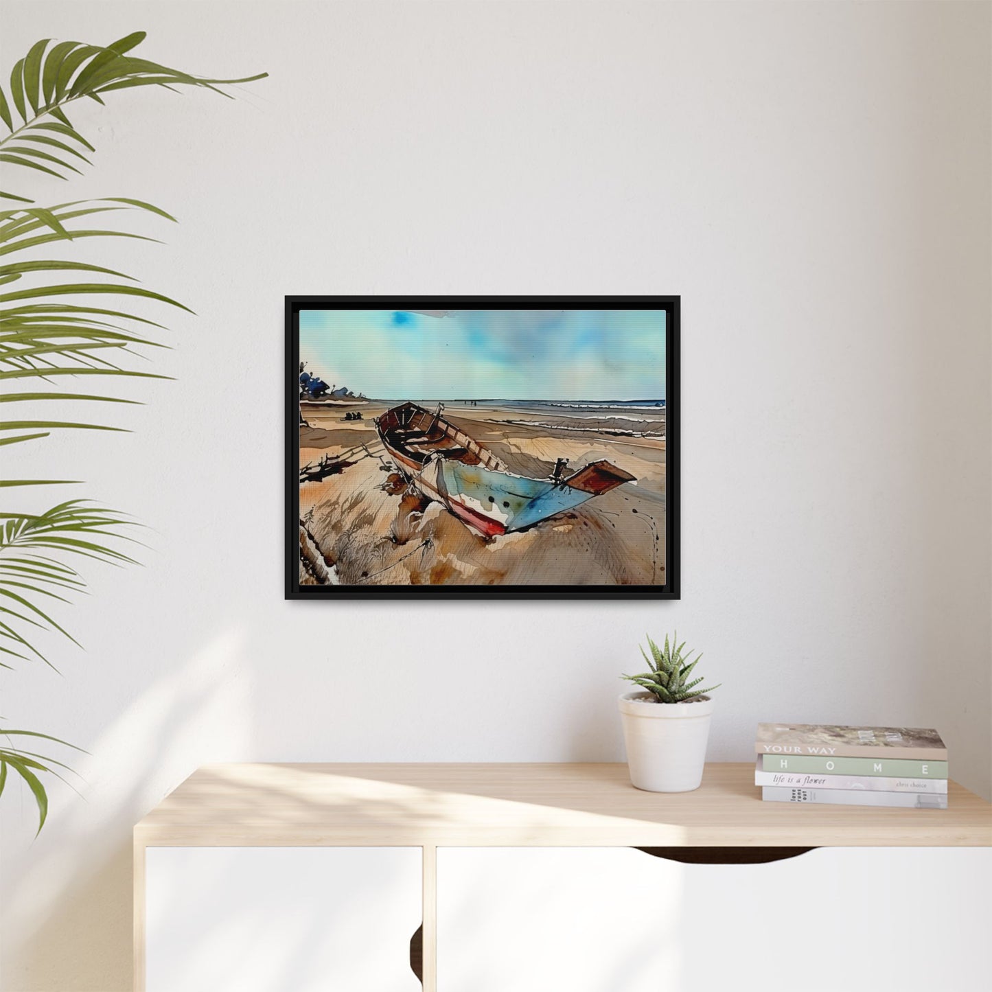 Framed Art Print, Beach Decor, Nautical Wall Art, Ocean Landscape, Coastal Home Decor, Gift for Ocean Lovers