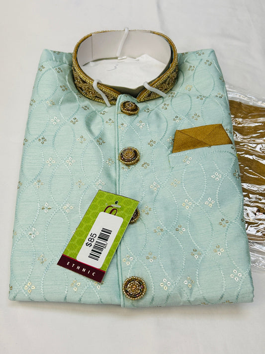 Light blue sherwani set : kids