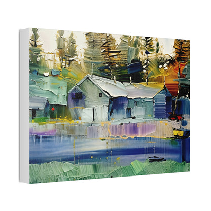 Serene Landscape Canvas Print – Tranquil Wall Art for Home | Nature-Inspired Decor | Ideal Gift for Art & Nature Lovers