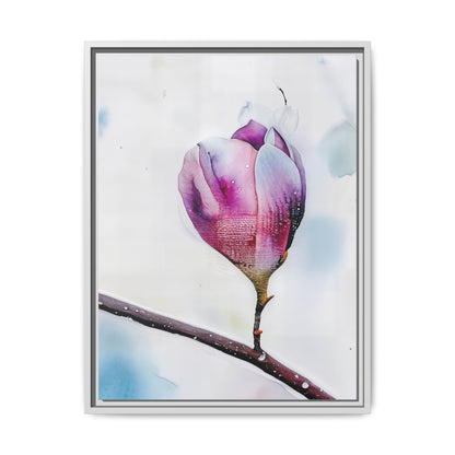 Framed Floral Canvas Art Print, Home Decor, Wall Art, Modern Decor, Gift for Her, Mother's Day, Botanical Print, Flower Gallery