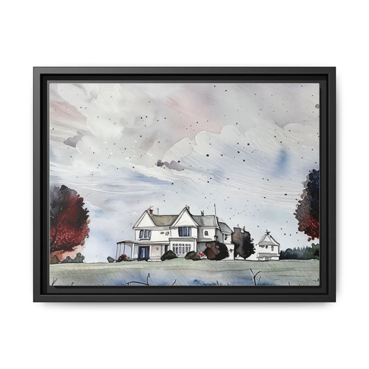 Framed Art Print, Watercolor Landscape, Home Decor, Gift for Home, Housewarming, Wall Art, Rustic Decor, Nature Inspired