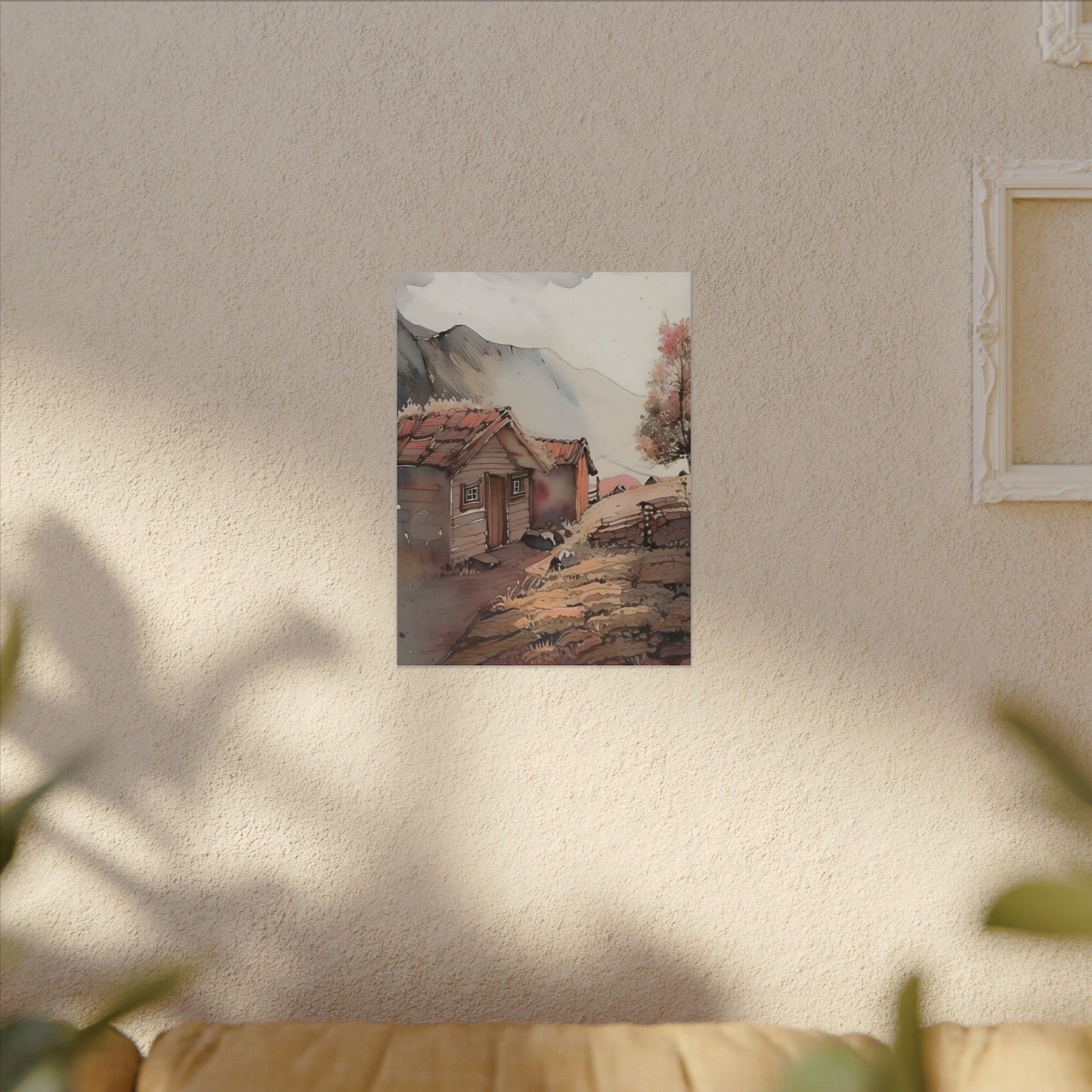 Serene Landscape Wall Art, Canvas Print, Rustic Decor, Home Office Wall Hanging, Nature Scene, Gift for Nature Lovers