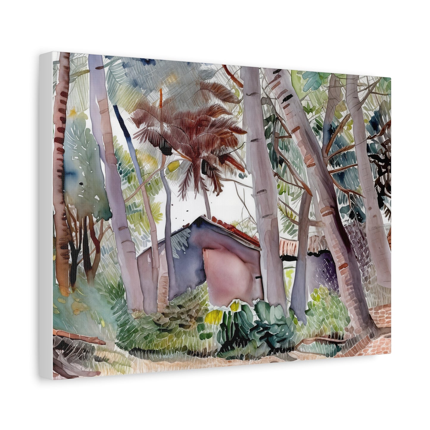 Nature-Inspired Wall Art, Canvas Print, Home Decor, Gift for Nature Lovers, Botanical Artwork, Rustic Aesthetic