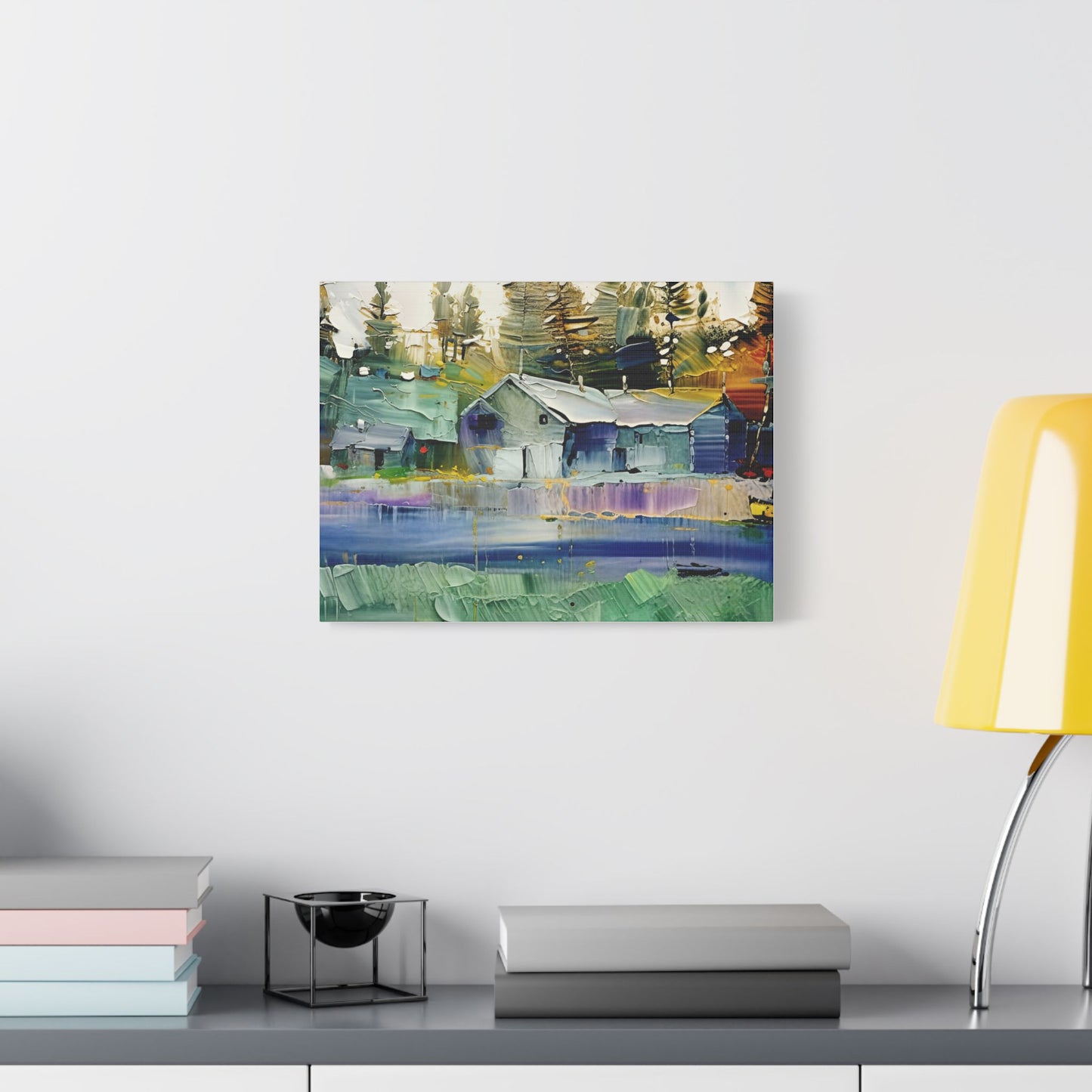 Stretched Canvas Art, Landscape Wall Decor, Rustic Home Aesthetic, Modern Art Piece, Gift for Nature Lovers