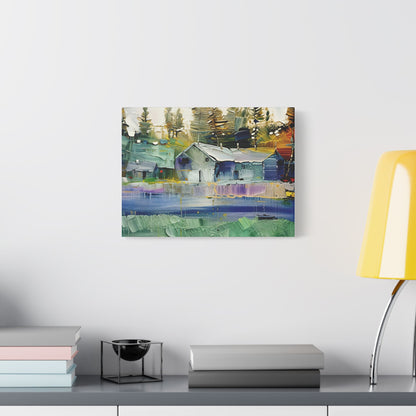 Stretched Canvas Art, Landscape Wall Decor, Rustic Home Aesthetic, Modern Art Piece, Gift for Nature Lovers