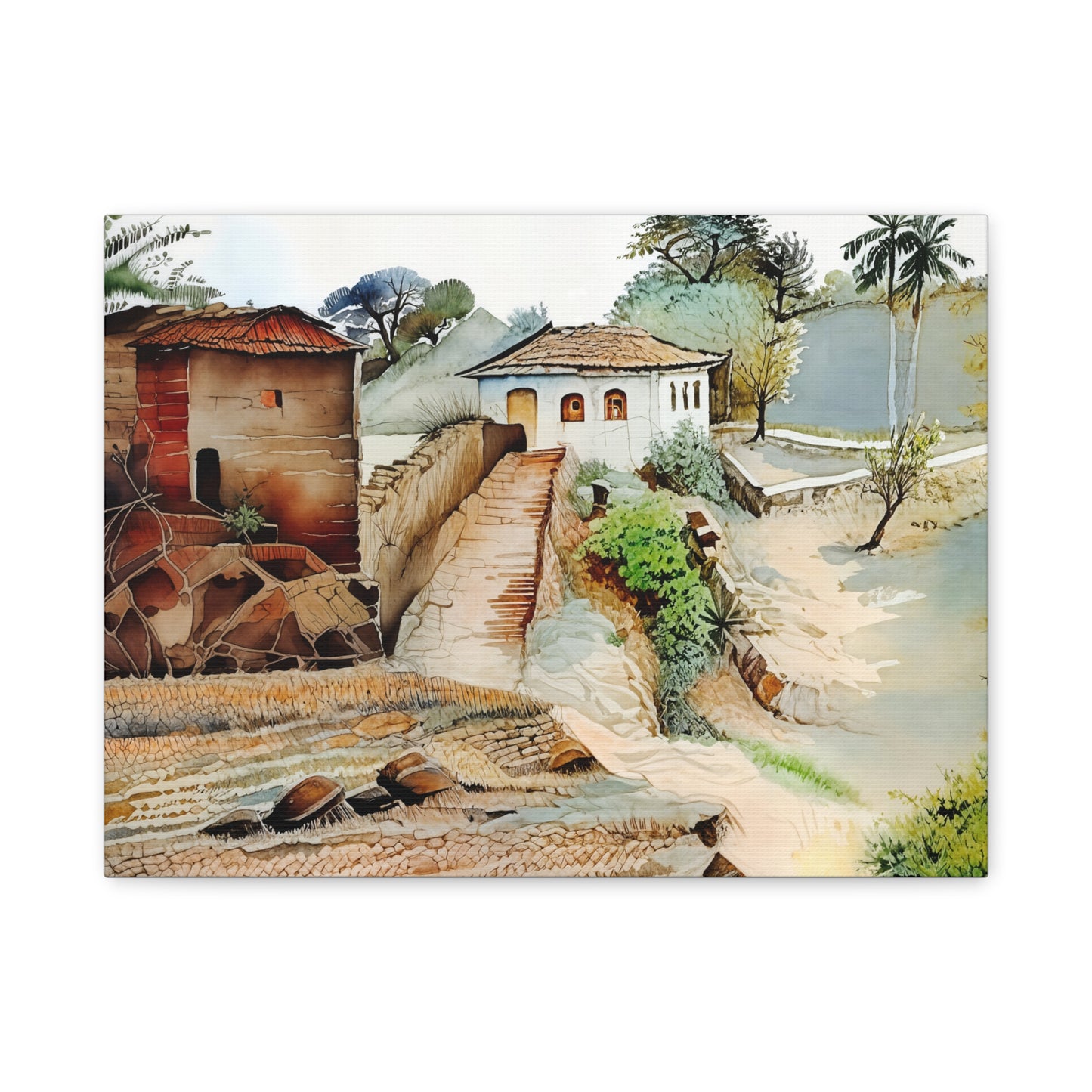 Canvas Wall Art, Vibrant Landscape Decoration, Home Decor, Art Gift for Nature Lovers, Inspirational Artwork