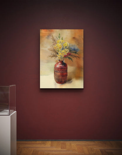 Floral Wall Art Print, Elegant Home Decor, Canvas Picture for Living Room, Birthday Gift, Housewarming, Art Lover's Delight