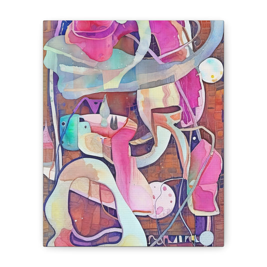 Colorful Abstract Art Canvas Print, Modern Home Decor, Wall Art, Gift for Art Lovers, Unique Artwork for Living Room