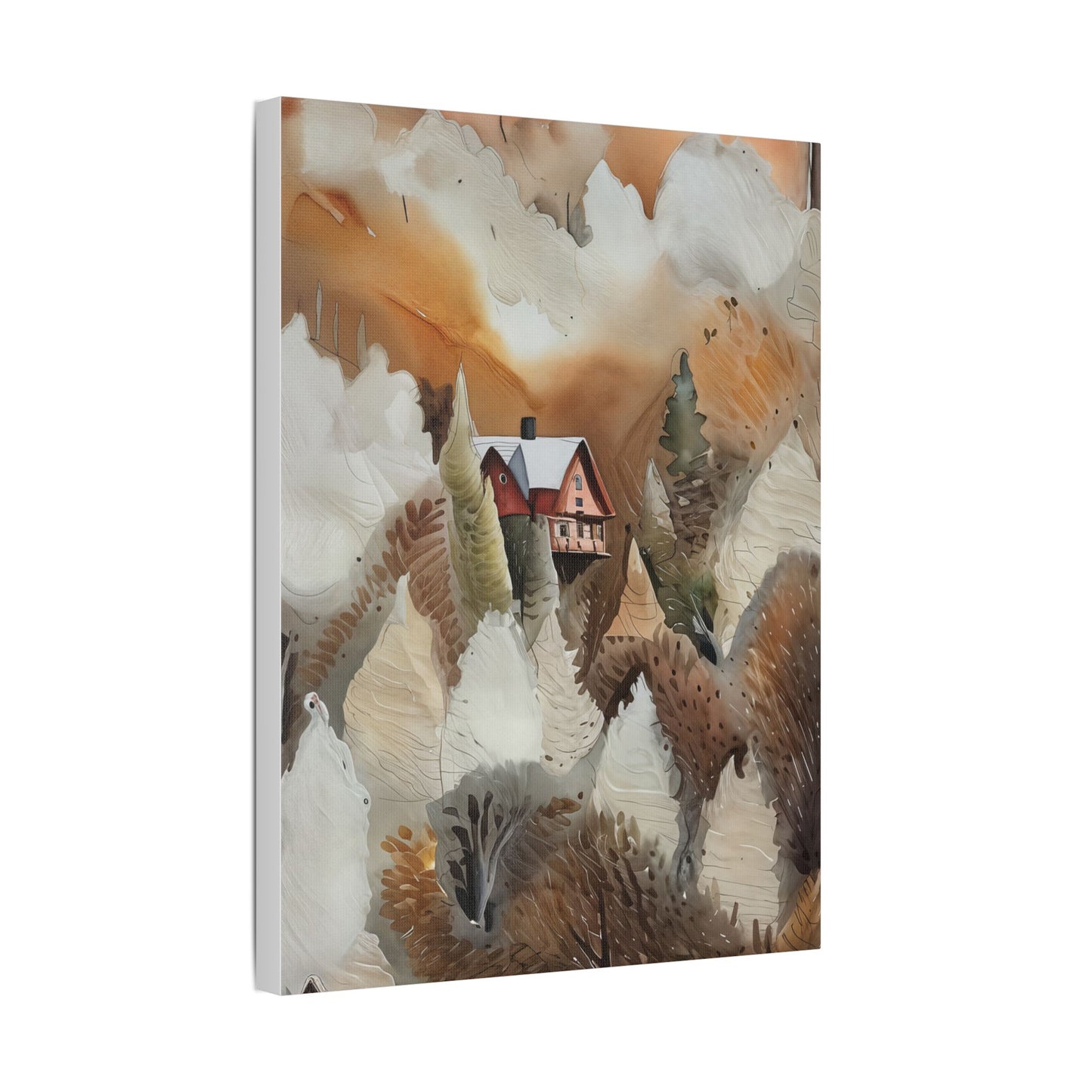 Autumn Landscape Art Print, Cozy Home Decor, Rustic Wall Art, Gift for Nature Lovers, Fall Decor, Housewarming Art