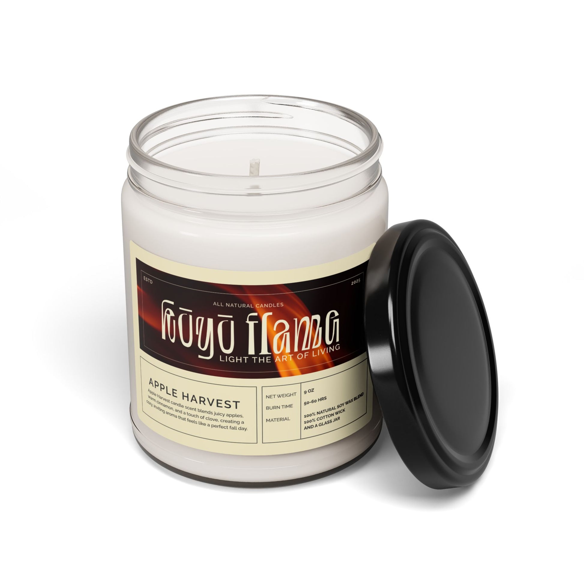 Apple Harvest Soy Candle – Cozy Fall Scent, Eco-Friendly Gift