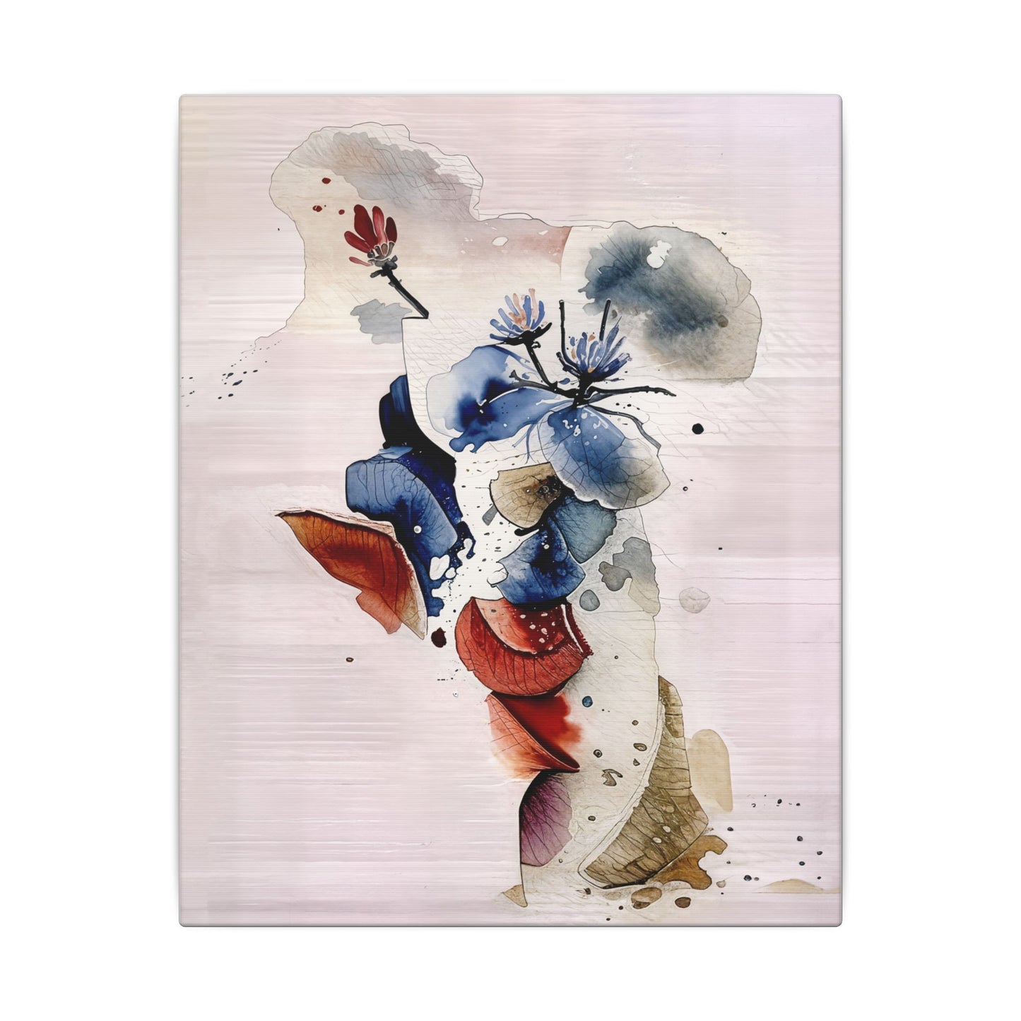 Framed Floral Art Print, Abstract Wall Decor, Matte Canvas Artwork, Home Aesthetic, Gift for Nature Lovers