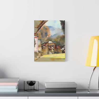 Stretched Canvas Wall Art, Scenic Landscape Print, Home Decor, Nature Art, Cozy Living Space, Gift Idea for Nature Lovers