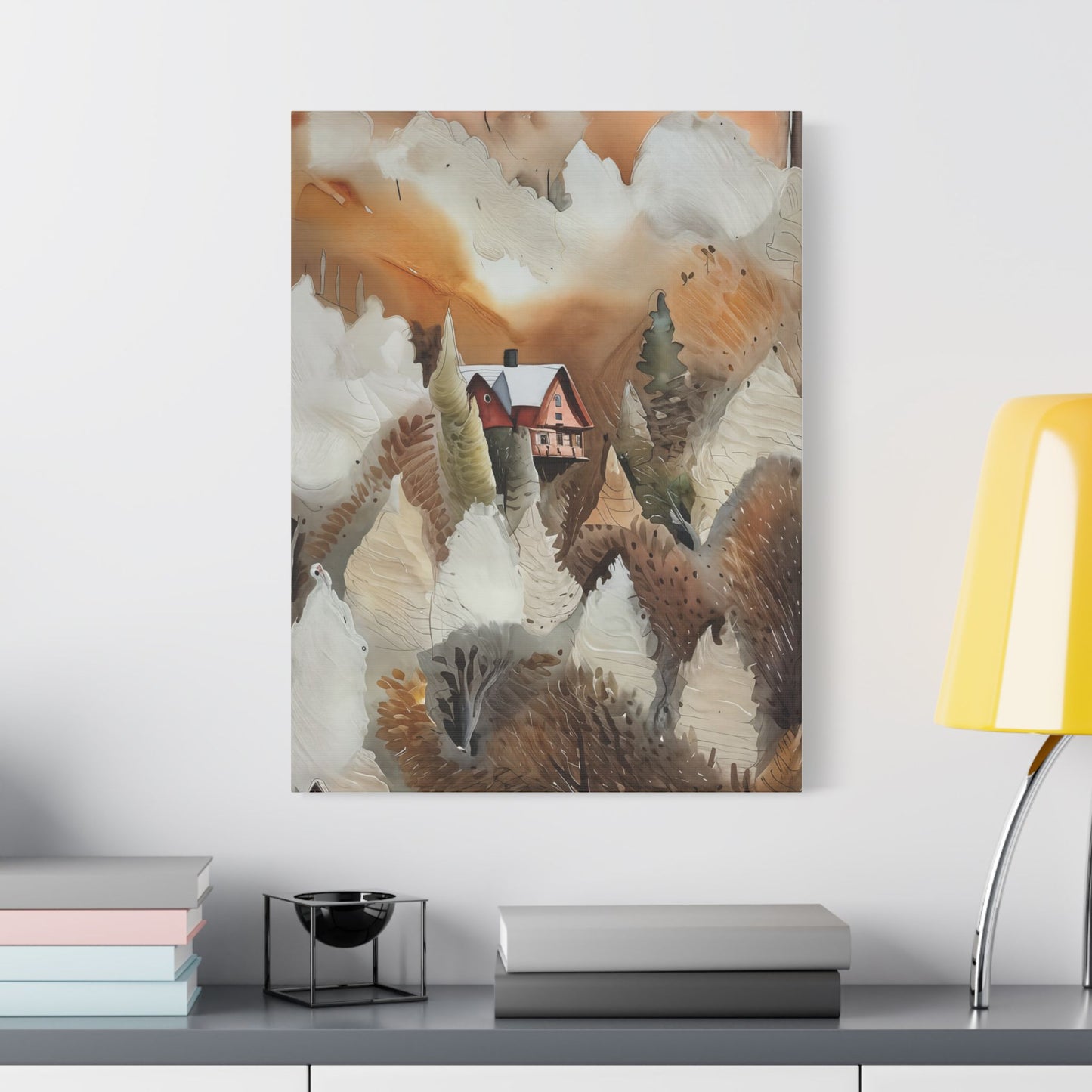 Autumn Landscape Art Print, Cozy Home Decor, Rustic Wall Art, Gift for Nature Lovers, Fall Decor, Housewarming Art