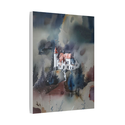 Mystical Castle Art Canvas | Abstract Wall Decor, Home Office Decor, Gift for Art Lovers, Cozy Living Room Accent