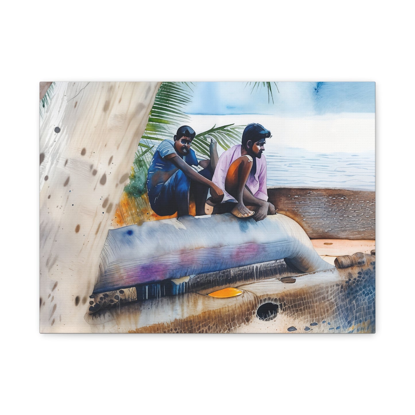 Artistic Matte Canvas Print, Coastal Decor, Beach Wall Art, Ocean Photography, Unique Home Accent