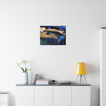 Artistic Canvas Wall Decor, Modern Abstract Art Print, Nautical Decor, Unique Home Decoration, Gift for Art Lovers