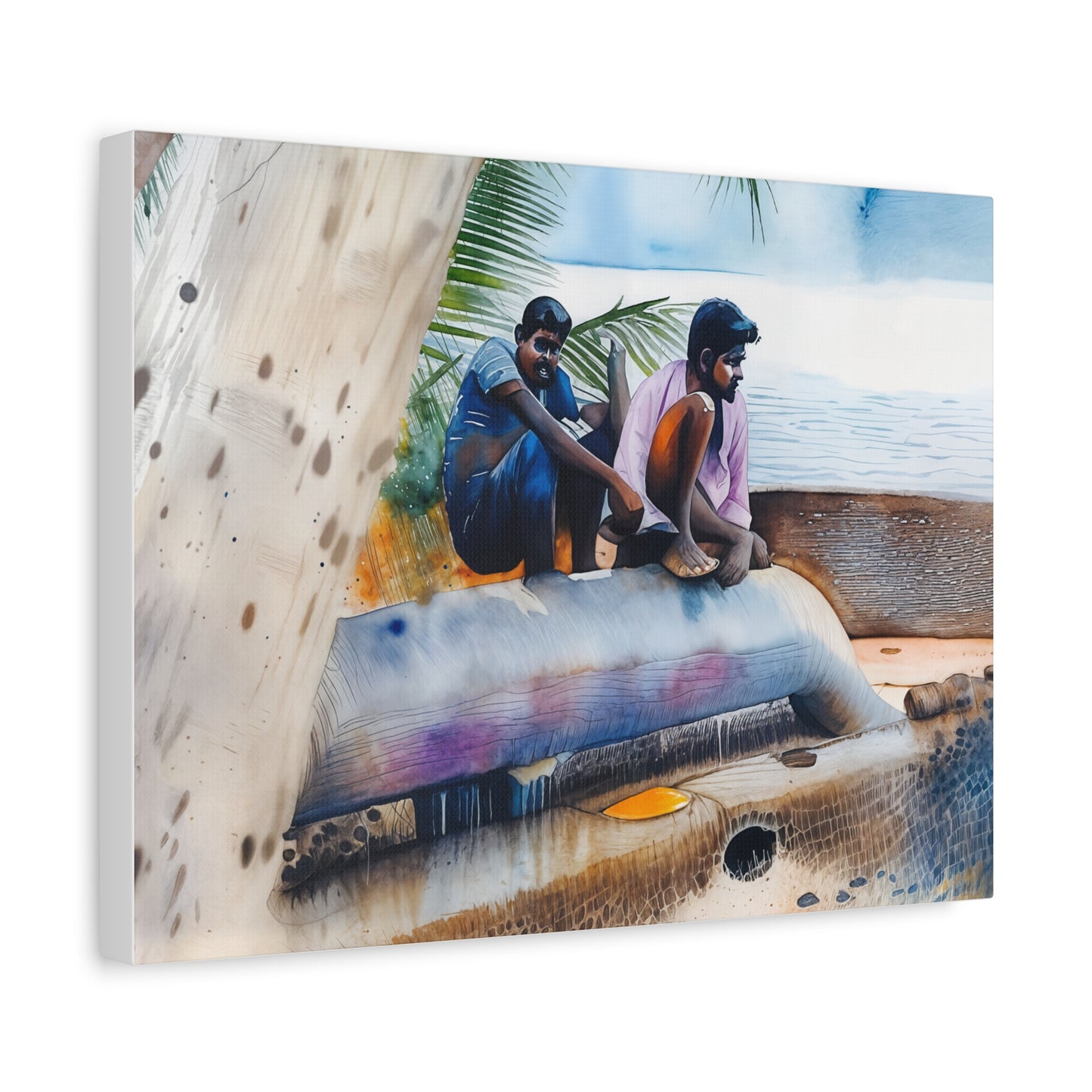 Artistic Matte Canvas Print, Coastal Decor, Beach Wall Art, Ocean Photography, Unique Home Accent