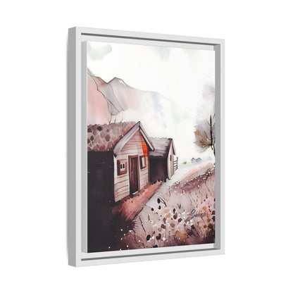 Framed Canvas Art Print, Rustic Home Decor, Farmhouse Wall Art, Cozy Living Room Decoration, Nature Landscape Artwork