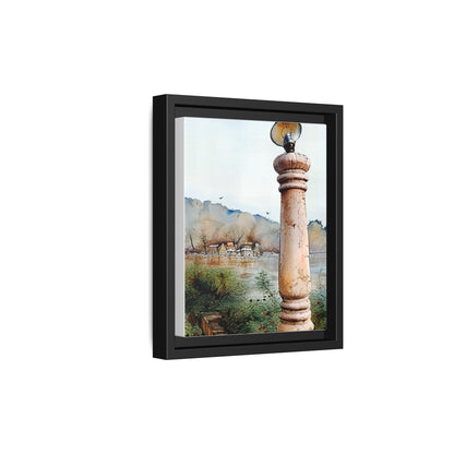 Framed Matte Canvas Wall Art - Scenic Pillar, Home Decor, Art Print, Gift, Interior Design, Living Room, Art Collection