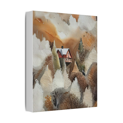 Autumn Landscape Art Print, Cozy Home Decor, Rustic Wall Art, Gift for Nature Lovers, Fall Decor, Housewarming Art