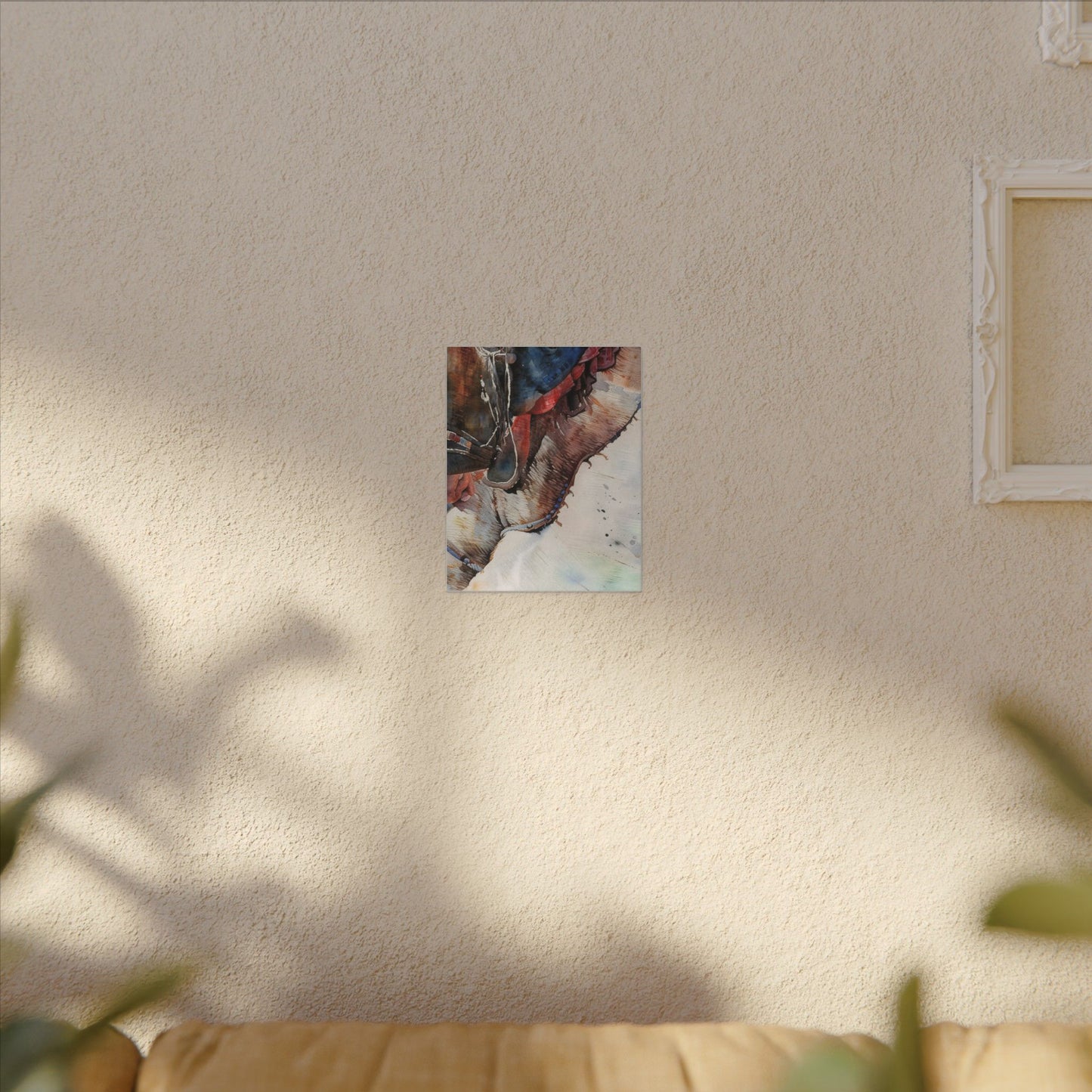 Horse Portrait Canvas Wall Art - Rustic Equestrian Home Decor | The Artist's Muse Print