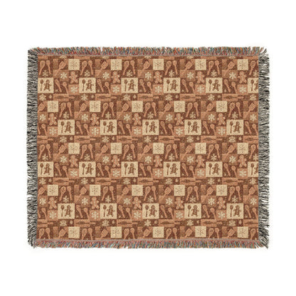 Christmas Chef Woven Blanket, Cozy Bohemian Throw, Ideal Gift for Birthdays and Housewarming, Perfect for Snuggling, Home Decor Artwork 60" × 50"