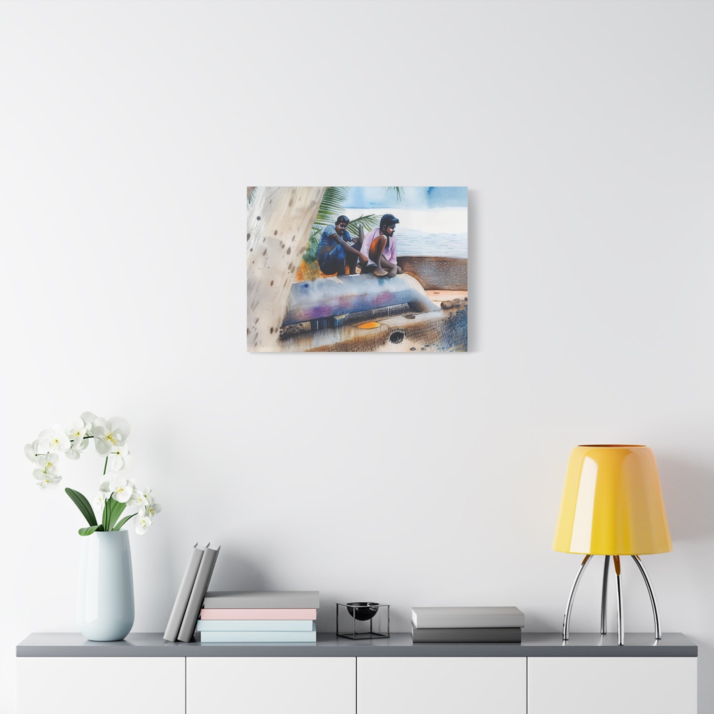 Artistic Matte Canvas Print, Coastal Decor, Beach Wall Art, Ocean Photography, Unique Home Accent