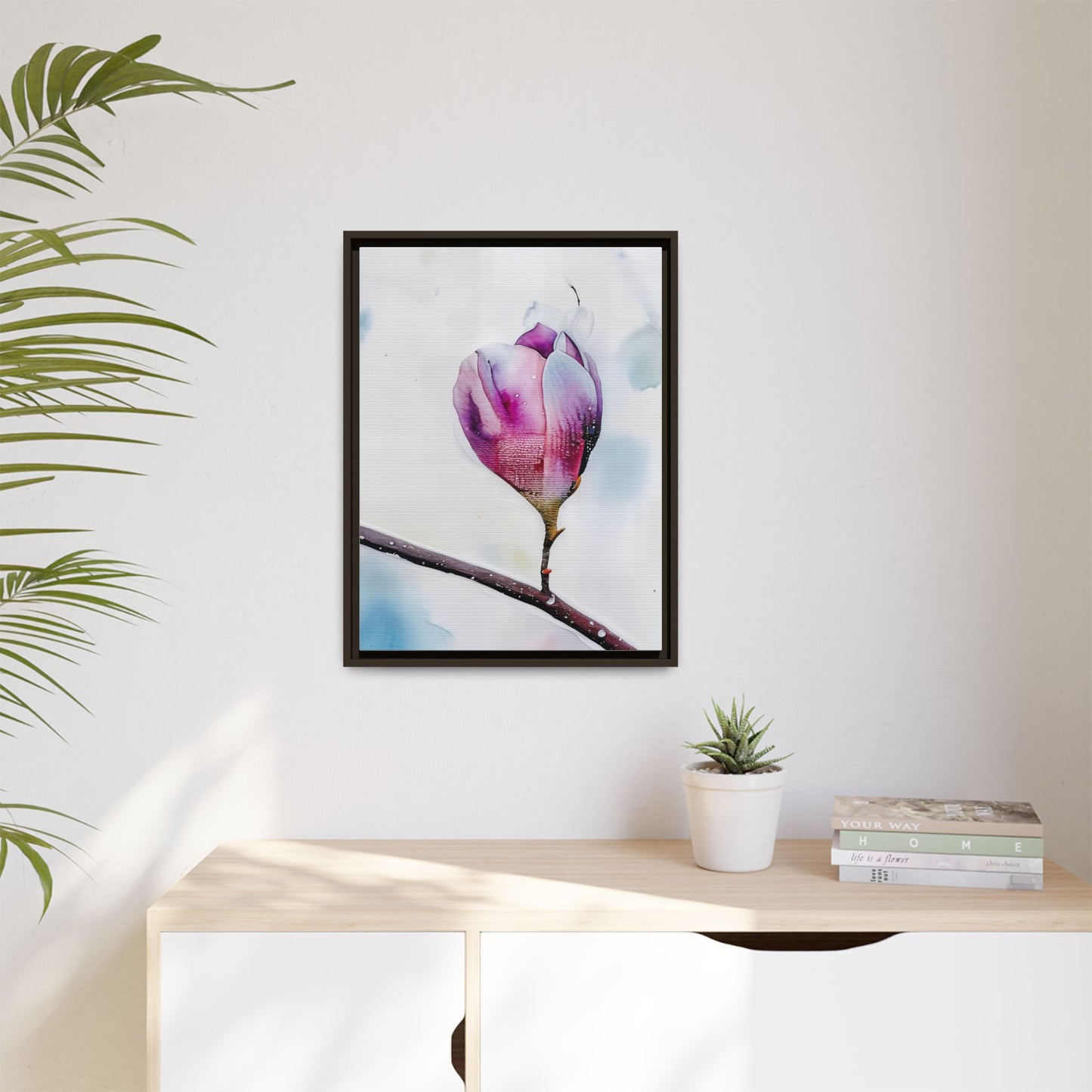 Framed Floral Canvas Art Print, Home Decor, Wall Art, Modern Decor, Gift for Her, Mother's Day, Botanical Print, Flower Gallery