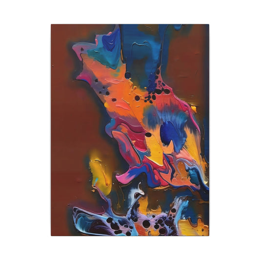 Chromatic Wave Canvas Art, Colorful Wall Decor, Modern Home Decoration, Unique Art Piece, Gift for Art Lovers, Living Room Accent