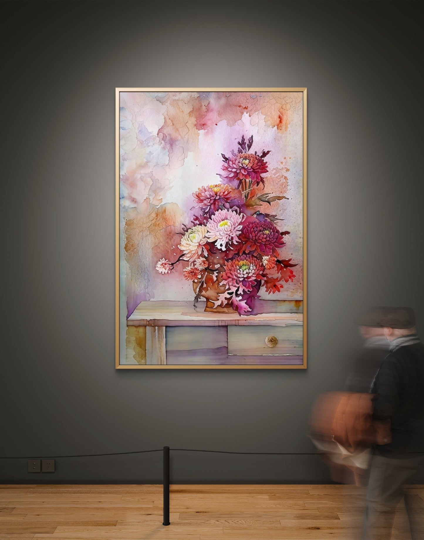 Floral Canvas Art Print, Wall Decor, Home Design, Gift for Her, Mother's Day, Spring Decoration, Watercolor Flowers