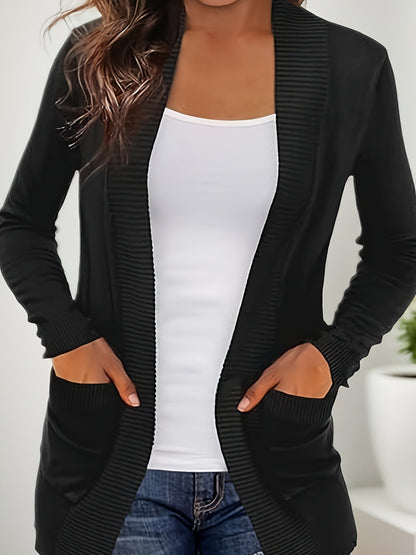 Women’s Casual Knitted Cardigan with Pockets XXL