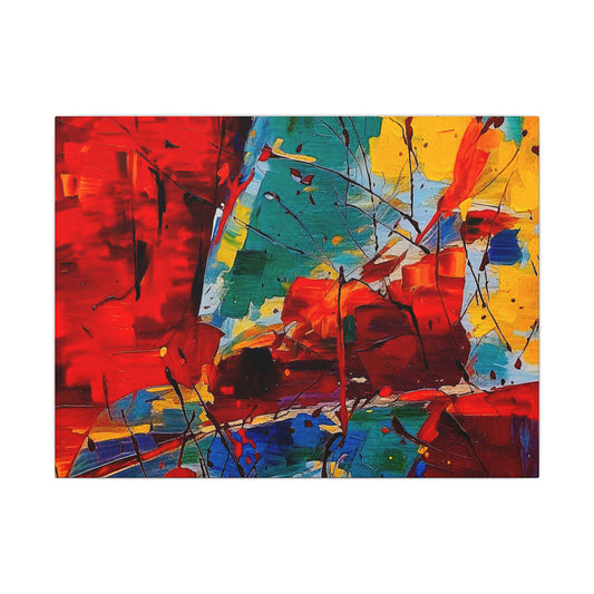 Vibrant Abstract Escape Canvas Art, Colorful Wall Décor for Modern Homes, Artistic Wall Accent, Gift for Art Lovers