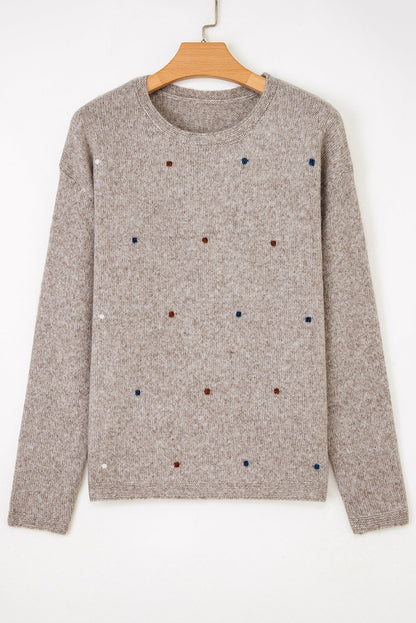 Abigail Detail Drop Shoulder Sweater