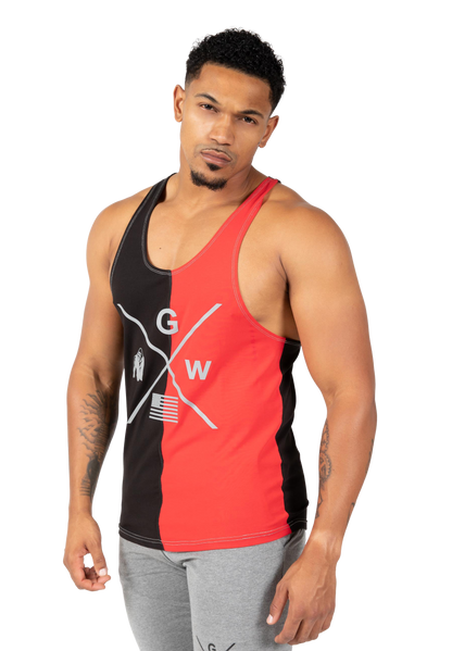 Sterling Stringer Tank Top - Black/Red