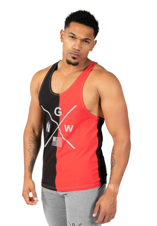 Sterling Stringer Tank Top - Black/Red