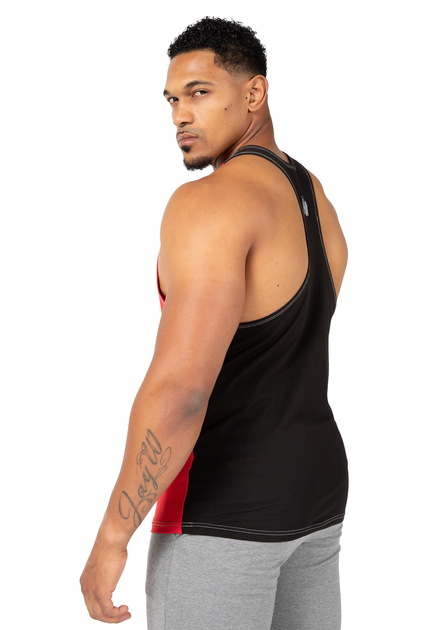 Sterling Stringer Tank Top - Black/Red