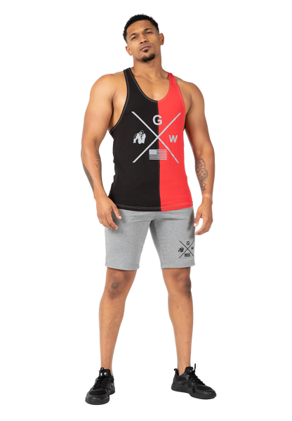 Sterling Stringer Tank Top - Black/Red