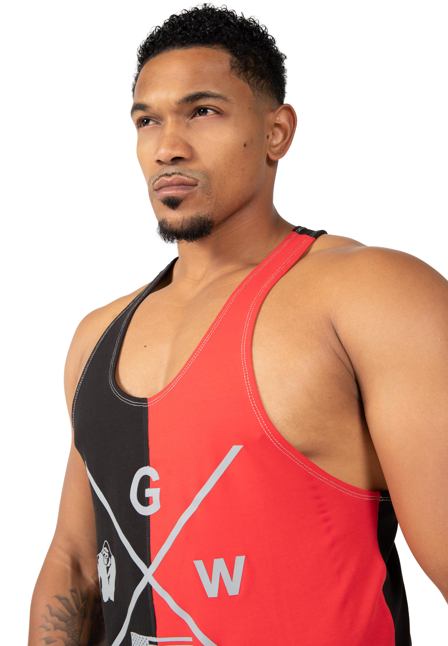 Sterling Stringer Tank Top - Black/Red