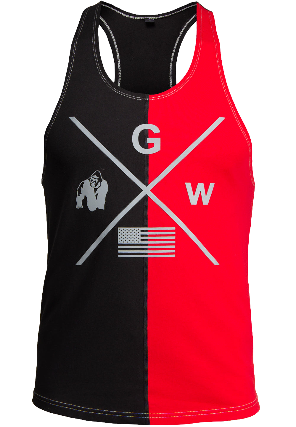 Sterling Stringer Tank Top - Black/Red