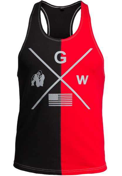 Sterling Stringer Tank Top - Black/Red