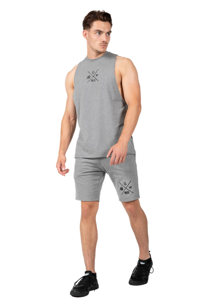Cisco Drop Armhole Tank Top - Gray/Black