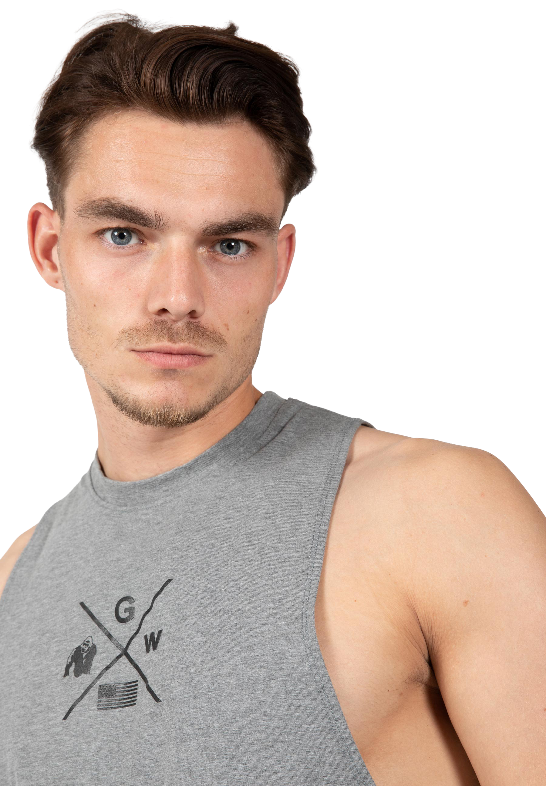 Cisco Drop Armhole Tank Top - Gray/Black